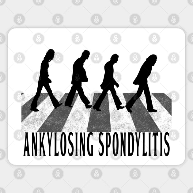 Ankylosing spondylitis Warrior Road Magnet by spooniespecies